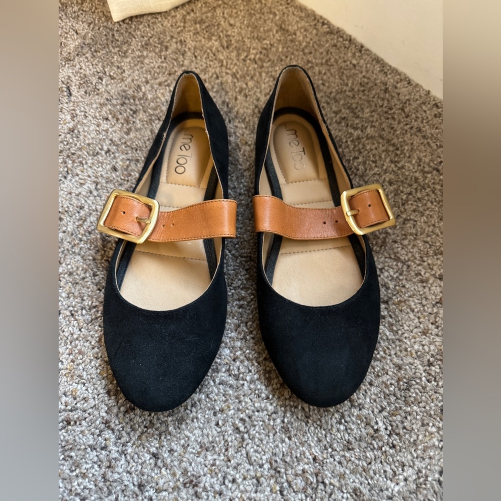 ME TOO Leather Ballet Flats